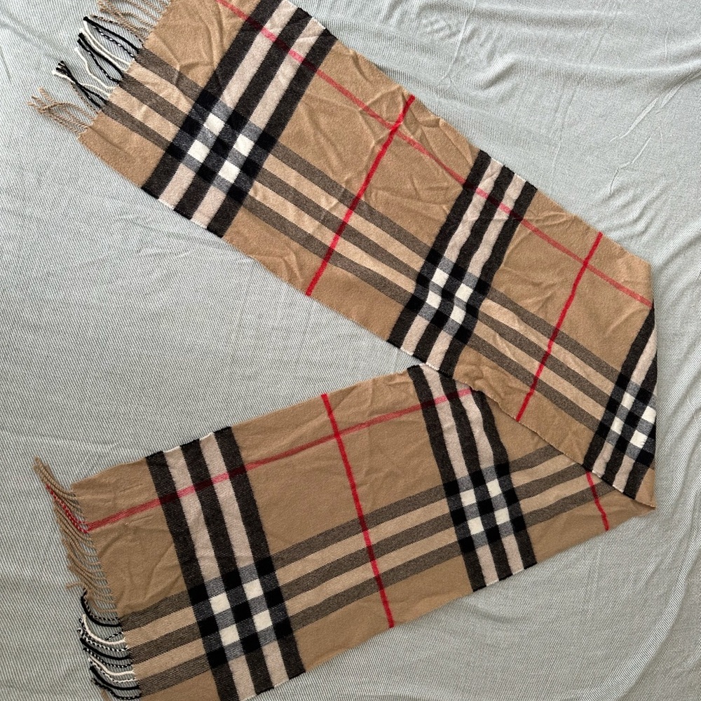Burberry Check Cashmere Scarf
